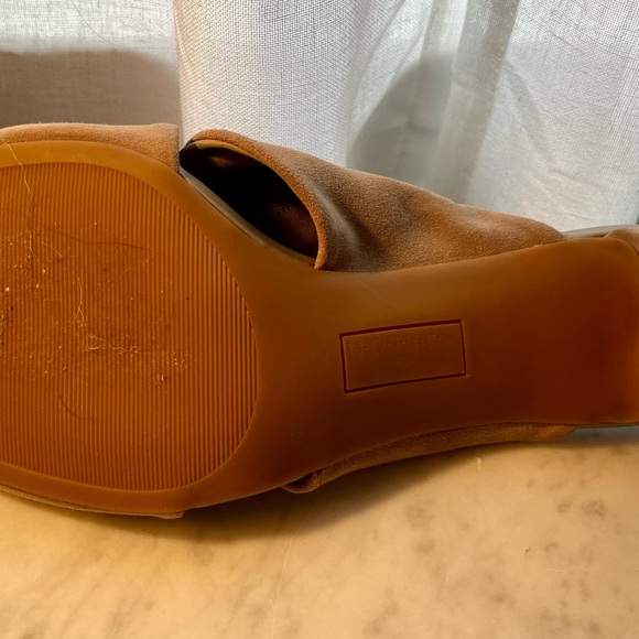 Taupe suede mule with two inch heel - Picture 8 of 11